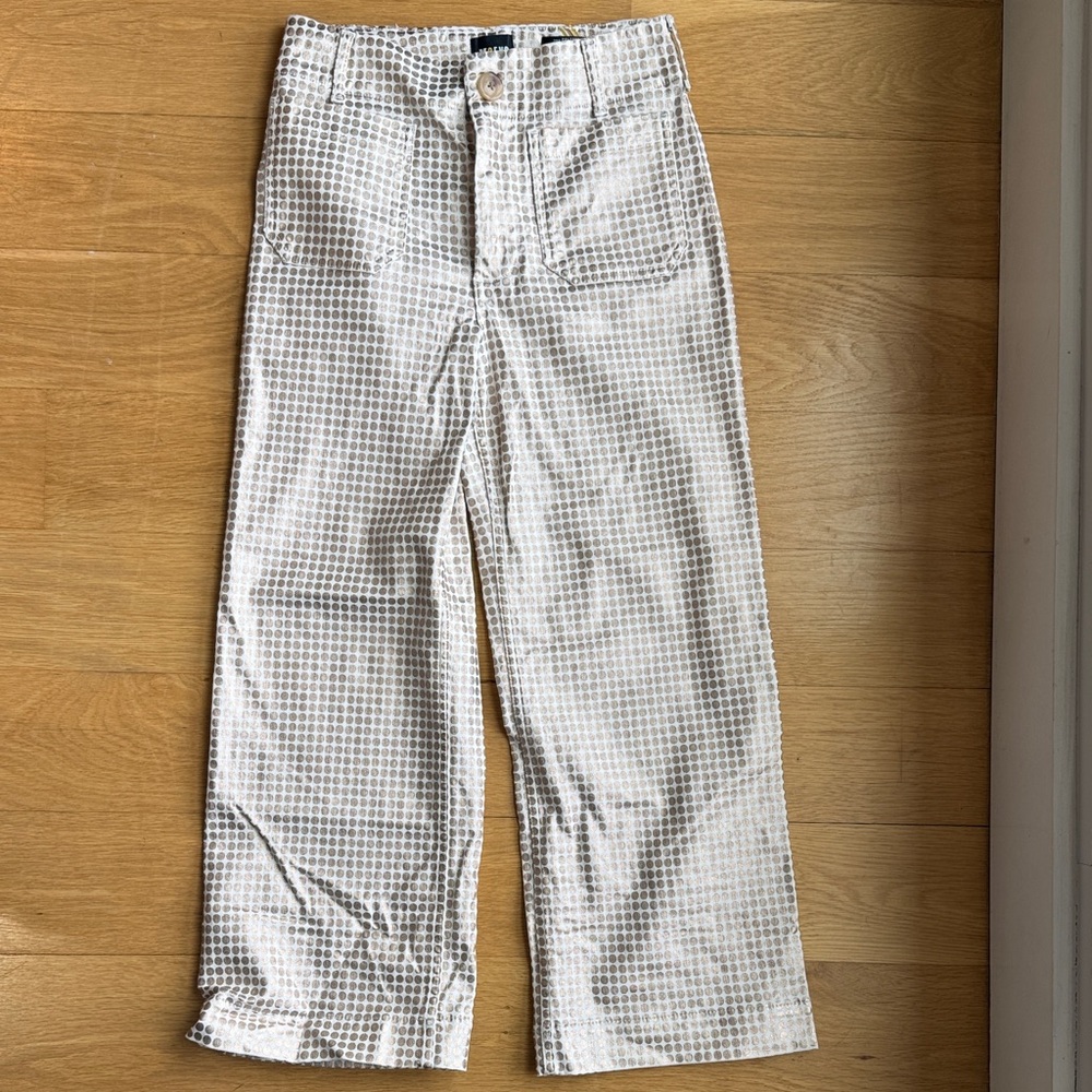 Anthropologie White and Gold Maeve